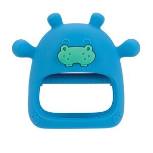 Nuby Wrist Grip Teething Mitten, Hippo